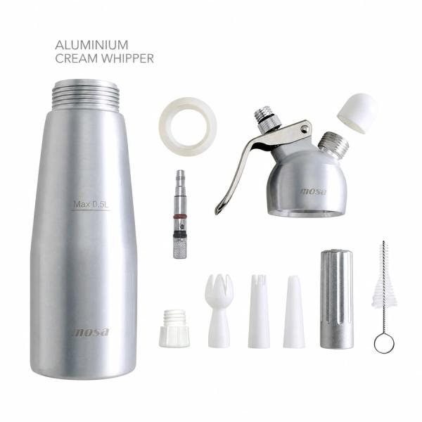 Bình xịt kem Mosa Nhôm Aluminium 1L