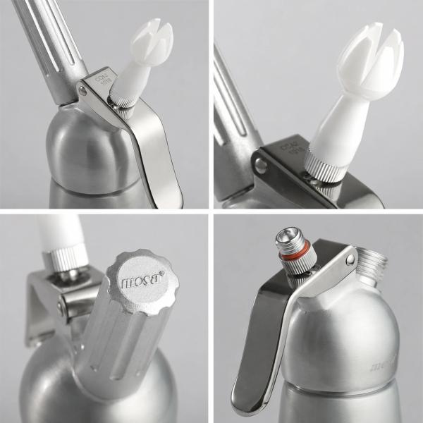Bình xịt kem Mosa Nhôm Aluminium 1L