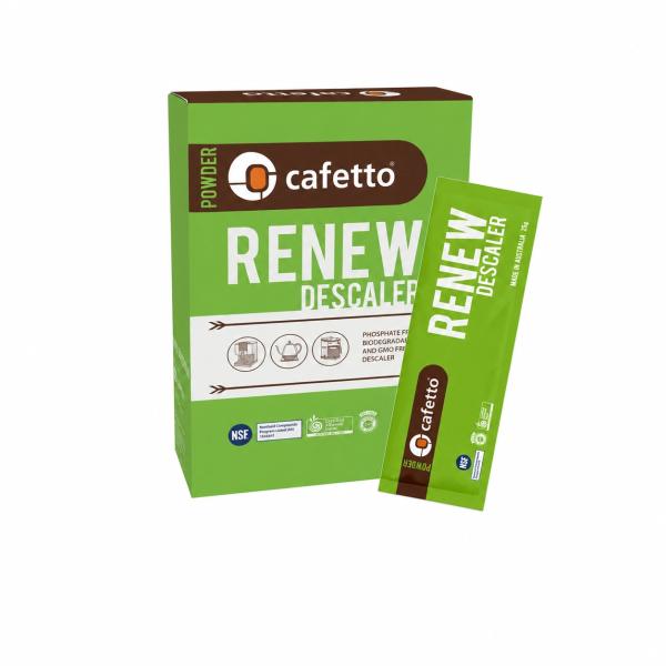Bột Tẩy Cặn Máy Pha Cà Phê Cafetto Renew Descaler 3x25g