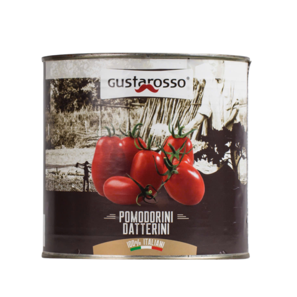 Hộp cà chua Gustarosso trái nguyên vỏ – Pomodorini Datterini – 2500g