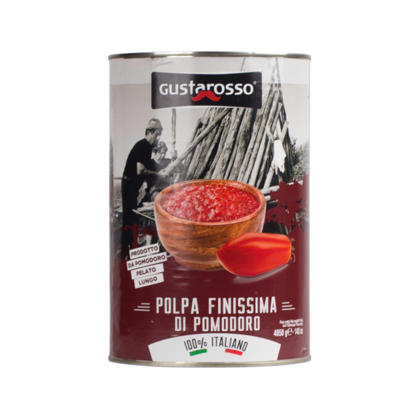 Hộp cà chua Gustarosso xắt hạt nhuyễn – Polpa Finissima – 4050g