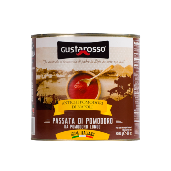 Hộp cà chua Gustarosso dạng sốt mịn – Passata di Pomodoro – 2500g
