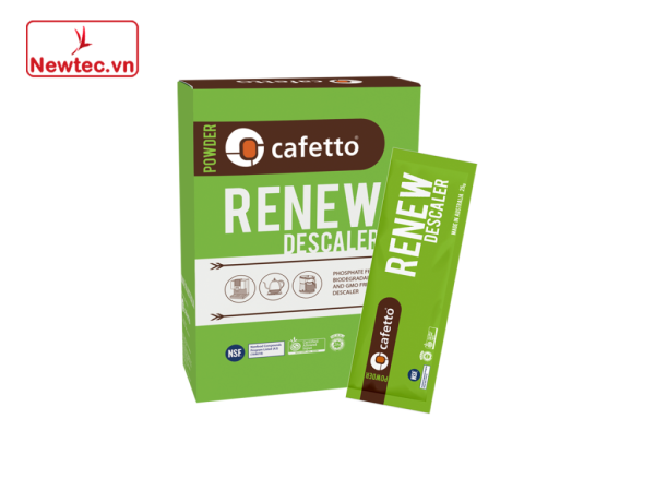 Bột Tẩy Cặn Máy Pha Cà Phê Cafetto Renew Descaler 1x25g