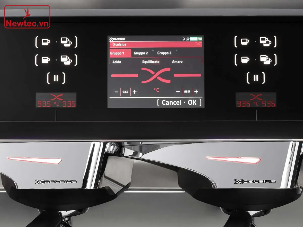 Kiểm soát chiết xuất Rancilio Classe 11 USB Xcelsius