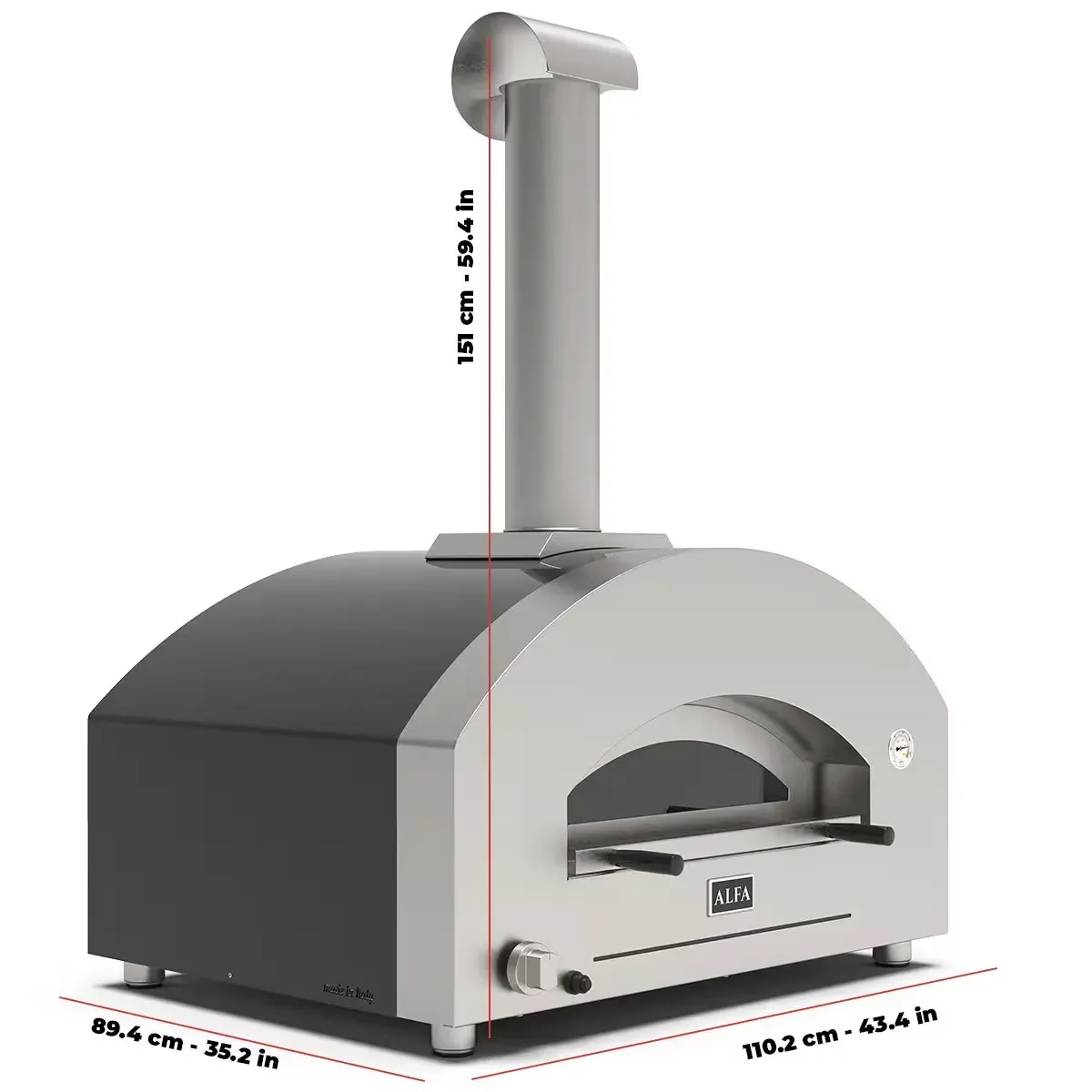 Lò Nướng Pizza Alfa Futuro 4 Pizze
