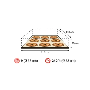 Lò Nướng Pizza Điện Moretti Forni Neapolis 9