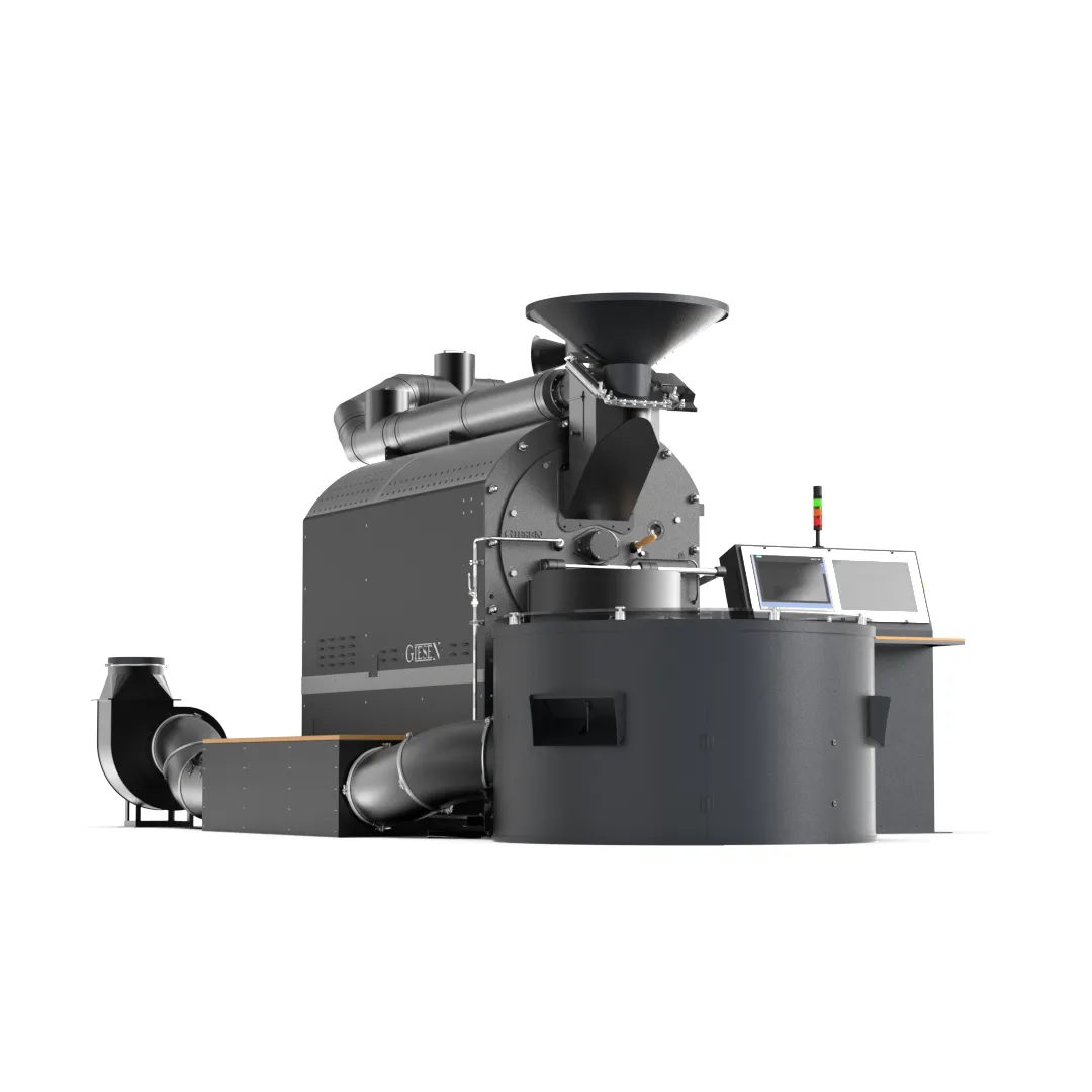 Cấu trúc vận hành máy rang cà phê Giesen W140A Pro